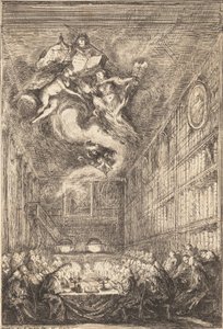 En konferanse av advokater, 1776. av Gabriel de Saint Aubin