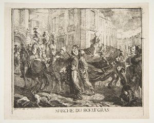 Marked for fettbiff, 1750. av Gabriel de Saint Aubin