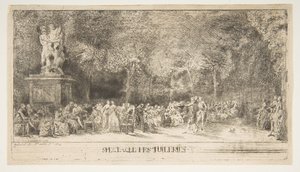 Scene in the Tuileries: The Chairs, 1760.