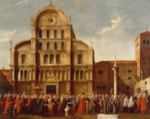 Italia, Veneto, Venezia, Doge of Venezia ved San Zaccaria-kirken av Gabriele Bella