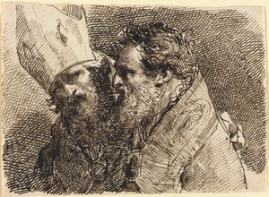Hoder for to biskoper av Gaetano Gandolfi