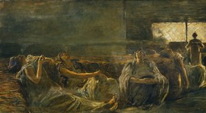 Opium Smokers, av Gaetano Previati (1852-1920)