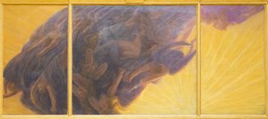 Englenes fall, ca. 1913, Gaetano Previati (olje på lerret)