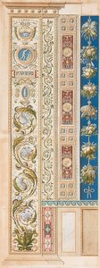 Pilaster Loggia V (dekorasjon med vakre ranker)