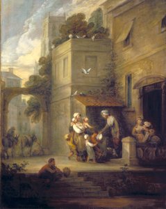 Charity Relieving Distress (olje på lerret) av Gainsborough Dupont