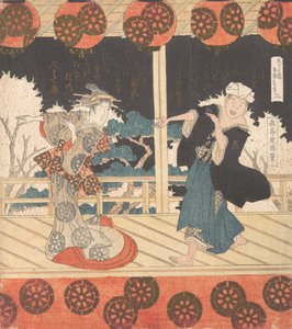 Furuichi-dans nr. 2 av et sett på fire, 1800-tallet. av Gakutei