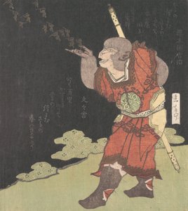 Monkey King Songoku, fra den kinesiske romanen Journey to the West , sannsynligvis 1824.