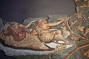 Mosaikk som viser Lycurgues straff