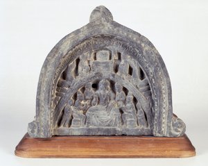 Education of Buddha, 100-200 (skifer) av Gandhara School