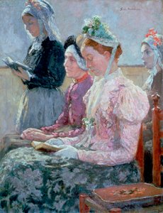 Søndag morgen, c1900 av Julius Garibaldi Melchers