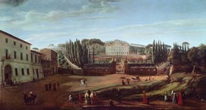 Villa Aldobrandini (olje på lerret) av Gaspar van Wittel