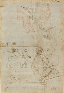 Figurer fra Farnese-palasset og fra Life av Gaspar van Wittel after Annibale Carracci