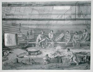Kostymer til innbyggerne i Baie de Castries på kysten av østlige Tartary av Gaspard Duche de Vancy