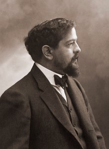 Fransk komponist (1862-1918) Claude Debussy - Portrett av den franske komponisten Claude Debussy (1862-1918) 1908 - foto Nadar.