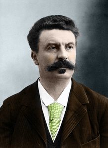 Guy de Maupassant (1850-1893), fransk forfatter av Nadar.