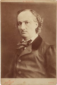 Portrett av Charles Baudelaire 1821-1867, ca 1855.