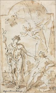 Bacchus og Ariadne av Gaspare Diziani