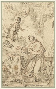 Kristusbarnet vises for den hellige Antonius av Padua