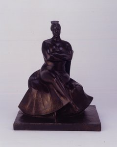 Sittende kvinne