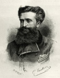 Portrett av Dr. Gustave Lebon (1841-1931). Gravering av G.Vuillier, for å illustrere historien La Syria d