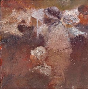 Skisse av figurer i Bretagne av Gaston de la Touche