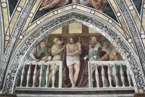 Ecce Homo Fresco av Gaudenzio Ferrari (1475 ca-1546) 1542 Milano, Basilica of Santa Maria delle Grazie Italia av Gaudenzio Ferrari