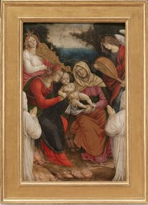 Madonna og barn, St Anne og givere, 1508-09 av Gaudenzio Ferrari