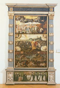 Åpningen av det sjette segl, Ezekiels syn og den siste dommen, 1584 av Gdansk School