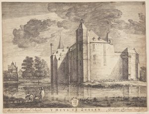 Utsikt på et slott nær Maarssen
