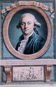 Portrett av Valentin Hauy (1745-1822) av Genevieve (after) Favart
