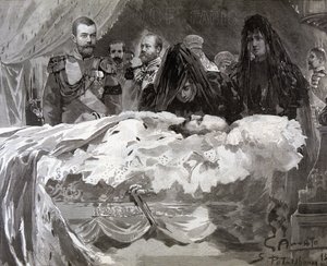 Tsar Alexander III døde, november 1894. av Gennaro Amato