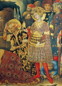 Tilbedelse av magi-detaljene til konger av Gentile da Fabriano