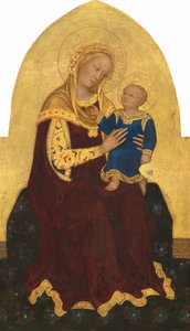 Madonna and Child Enthroned, ca. 1420. av Gentile da Fabriano