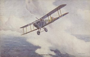 Sopwith Dolphin jagerfly (farge litho) av Geoffrey (after) Watson
