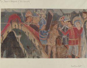 Korsstasjon nr. 10: Jesus blir fratatt sine klær, ca. 1936.