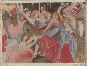 Korsstasjon nr. 6: Veronica yter tjeneste til Jesus, ca. 1936.