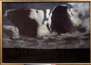 Måneskinn. Maleri av George Hendrick (Hendrik) Breitner (1857-1923) ec.hol