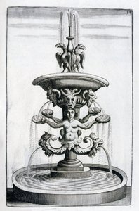 Fontenedesign, 1664 av Georg Andreas Bockler