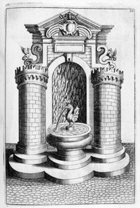 Fontenedesign, 1664 av Georg Andreas Bockler