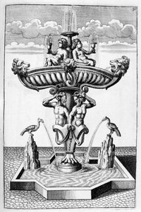 Dekorativ fontenedesign, 1664