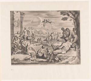 Bacchanal Bacchanalia (tittel på objekt) av Georg Andreas Wolfgang
