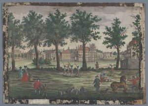 Utsikt over Hofvijver i Haag Prospect des Weihers gegen Hof anzusehen, zu Grafenhaag