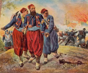 Turkos tatt til fange nær Wörth, 6. august 1870 (forbedret fargelito) av Georg Bleibtreu