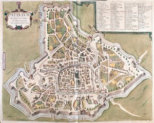 Padua, Italia - i #39;Civitates Orbis Terrarum#39; av Georg Braun, Köln 1617 av Georg Braun