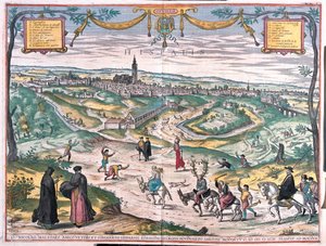 Sevilla, Spania - i #39;Civitates Orbis Terrarum#39; av Georg Braun, Köln 1617