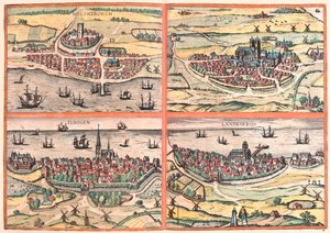 Sverige, i #39;Civitates Orbis Terrarum#39; av Georg Braun, Köln 1617 av Georg Braun