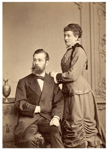 Portrett av Hermann von Ihering med sin første kone, Anna Maria Clara Belzer Wolf av Georg Brokesch
