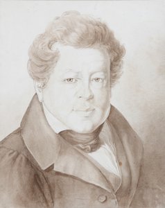 Portrett av Alexander Ivanovich Turgenev 1784-1845, 1833 av Georg Christian August Kestner