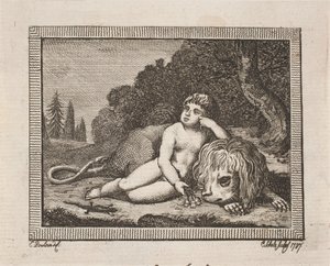 Vignett for J. H. Wessels "Alle skrifter" av Georg Christian Schule