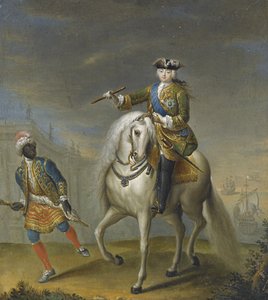 Keiserinne Elisabeth 1709-1762 med en arabisk gutt